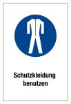 Gebotsschild - Schutzkleidung benutzen