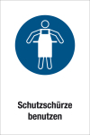 Gebotsschild - Schutzschürze benutzen