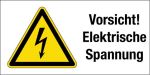 Warnschild - Vorsicht! Elektrische Spannung