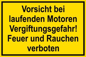 Warnschild - Vergiftungsgefahr - Kunststoff - 20 x 30 cm
