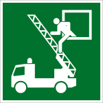 Fluchtwegzeichen - Rettungsausstieg (E017)