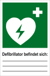 Rettungszeichen - Defibrillator