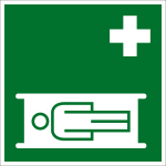 Rettungszeichen - Krankentrage   