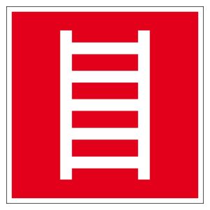 Brandschutzzeichen - Feuerleiter - Kunststoff - 5 x 5 cm